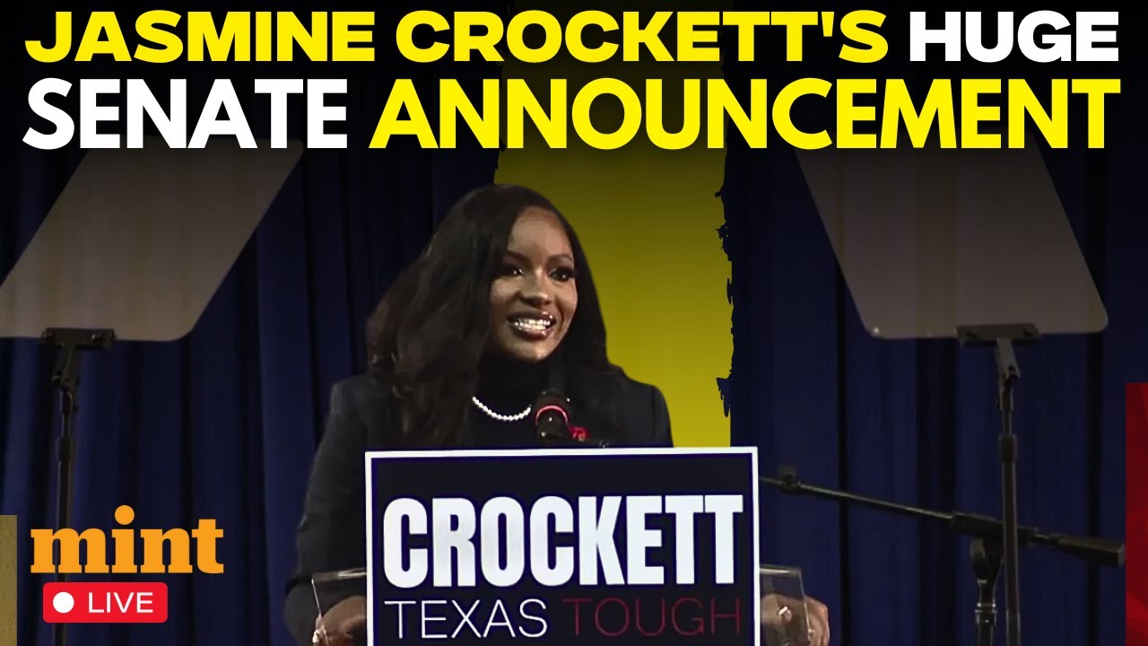 US News LIVE: Jasmine Crockett Launches Senate Bid From Texas | Democrats vs GOP | Trump | Dallas