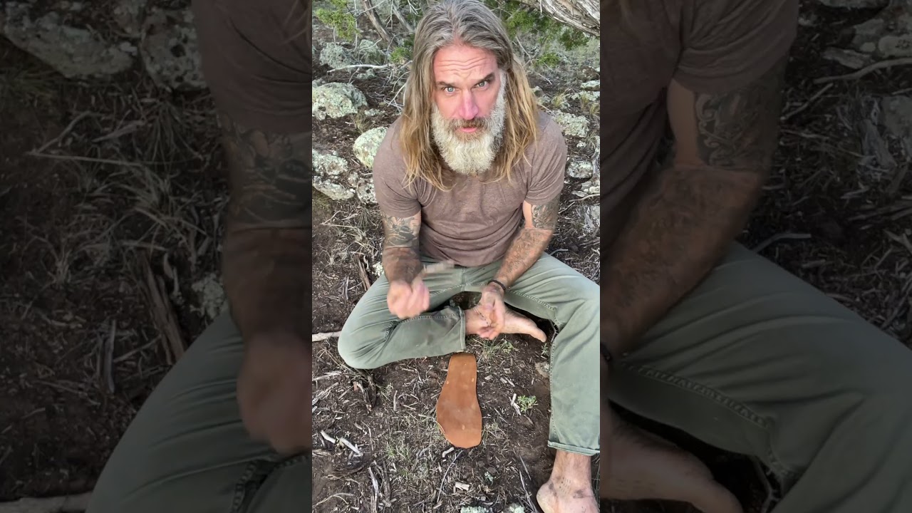 BUSH SANDALS - Super Easy #diy #survival #bushcraft #primitiveskills #shoes #sandals #footwear