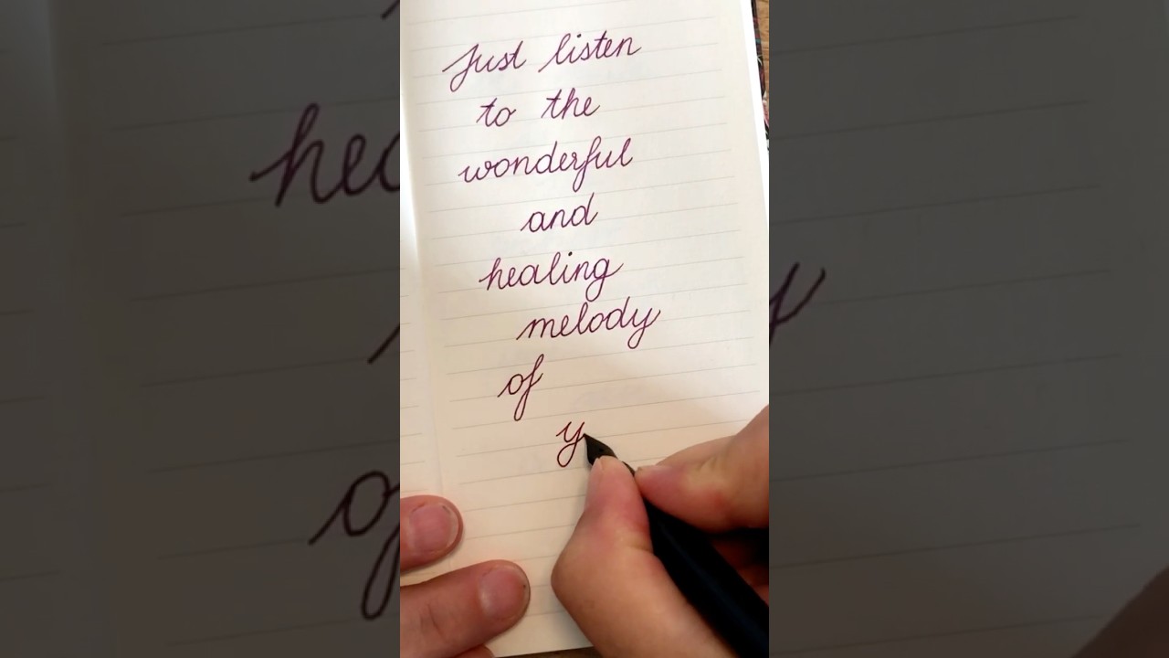 Handwriting 🪶 The Healing Melody Of Your Breath