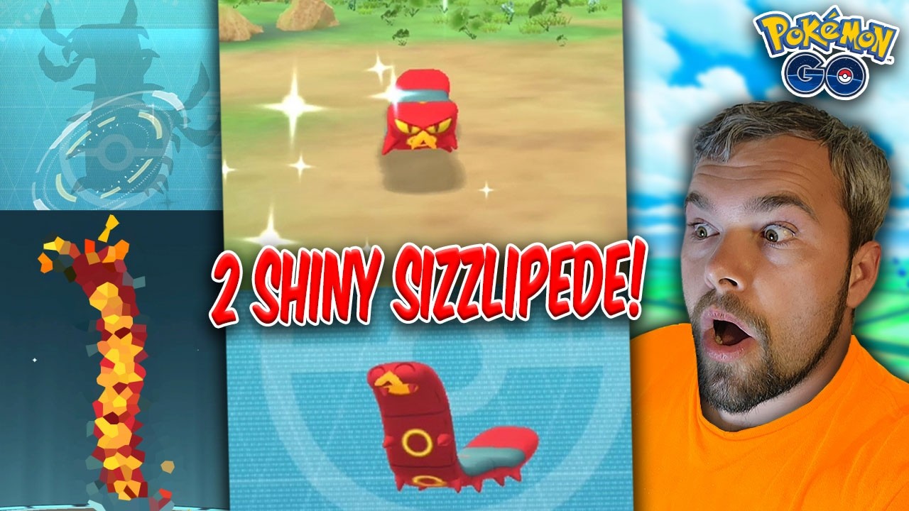 Shiny Sizzlipedes Caught & Evolved! We Got VERY Lucky! (Pok&eacute;mon GO)