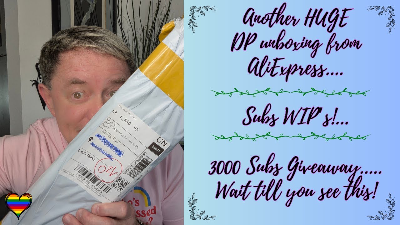 Unboxing a HUGE canvas from AliExpress~Snow White~Evil Queen/Crone~3000 Subs giveaway~Walt Disney