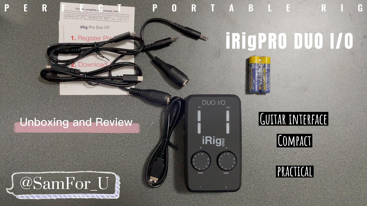 iRig Guitar Pro Duo I/O iOS Audio MIDI Interface Review