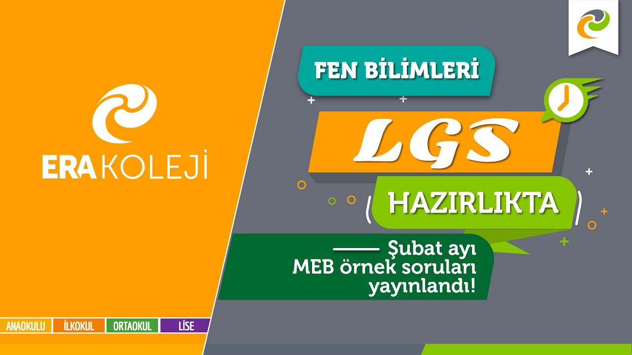 Şubat Ayı Örnek Sorular Fen Bilimleri LGS 2023