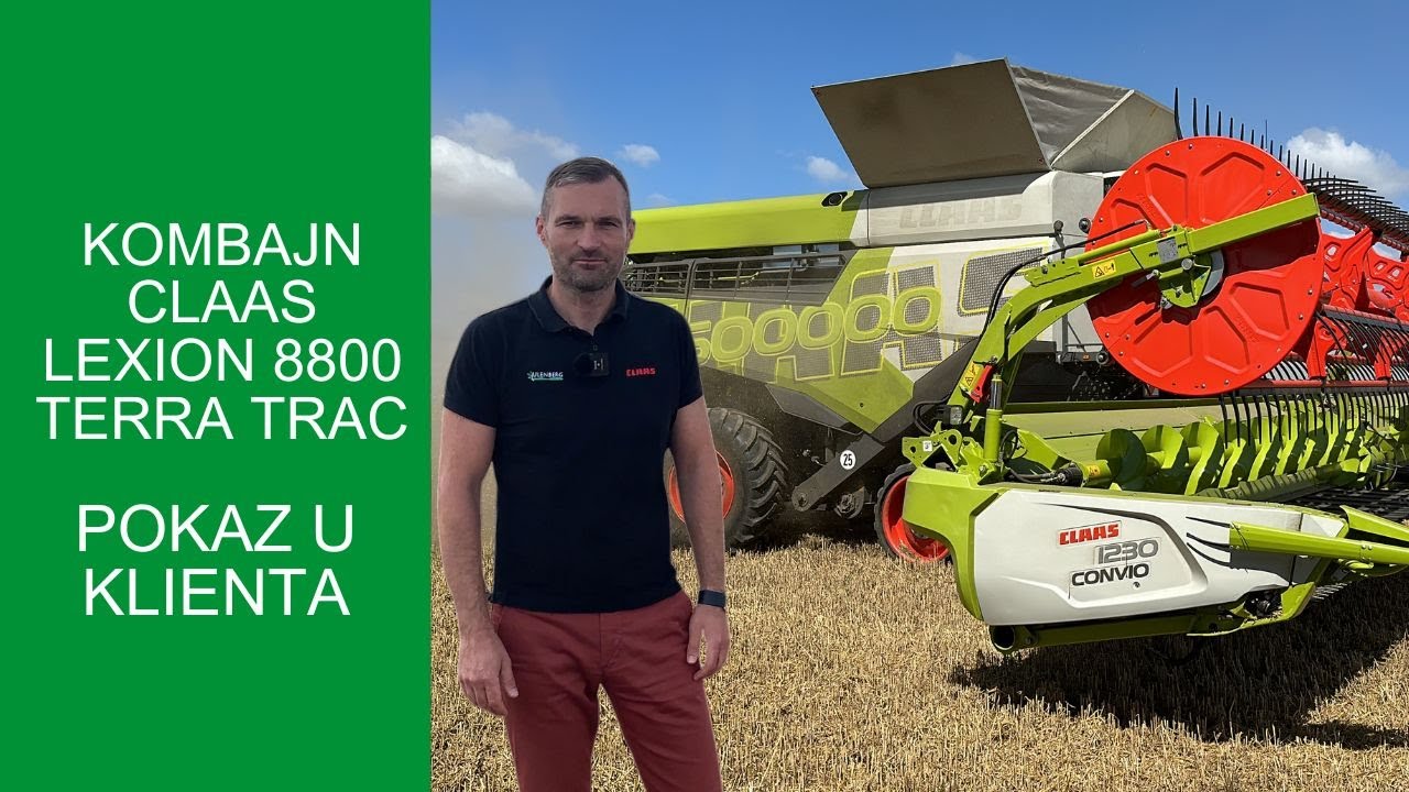 Kombajn Claas LEXION 8800 TT -  Pokaz u klienta