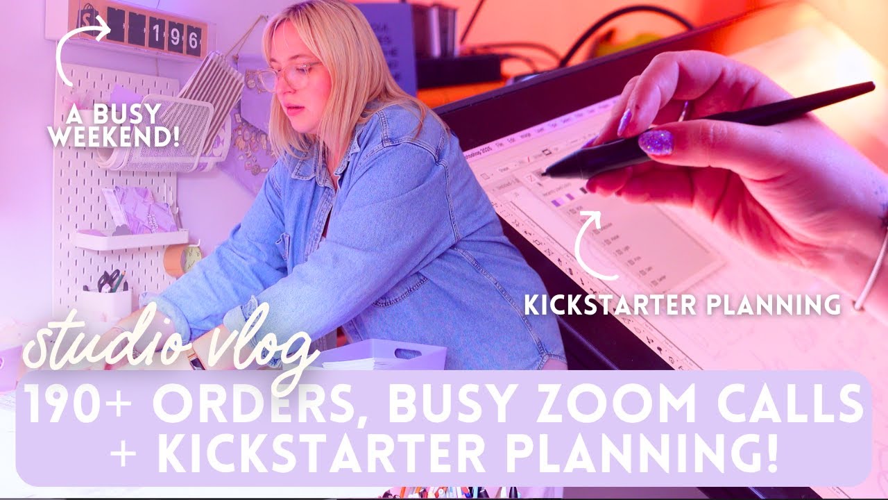 CAN I DO IT ALL?! A Productive Week in my Small Business! 🥳 STUDIO VLOG | Emily Harvey Art