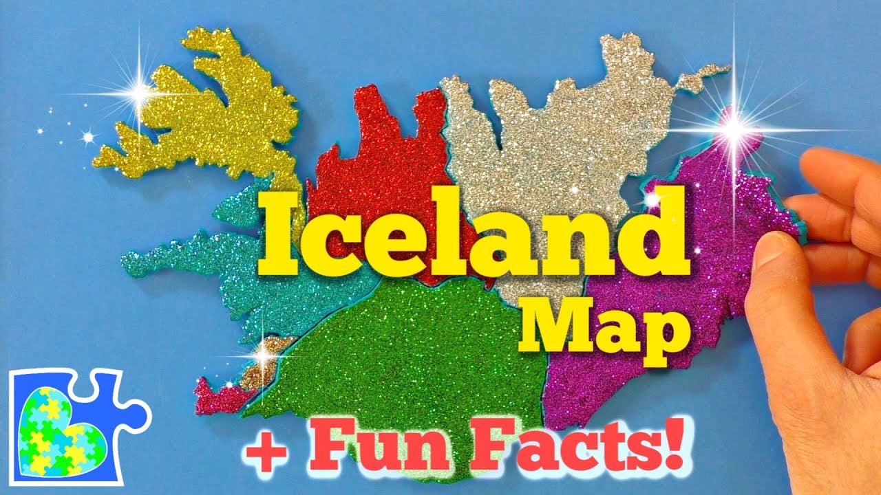MAP of ICELAND || Icelandic Fun Facts || Regions of Iceland || Play-Doh Maps