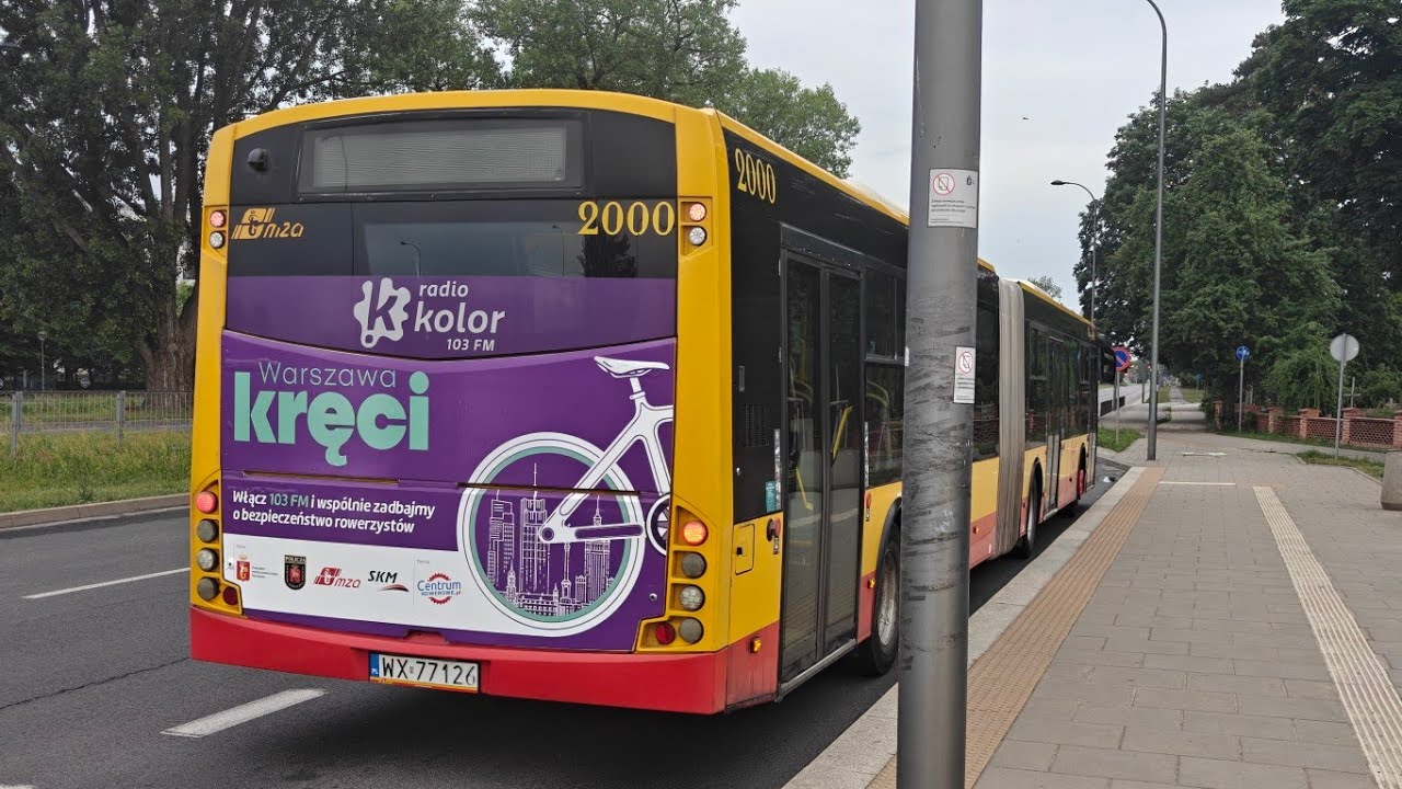 Linia N31 ( Kurs Skr&oacute;cony ) - Solbus SM18 #2000 ( MZA Warszawa )