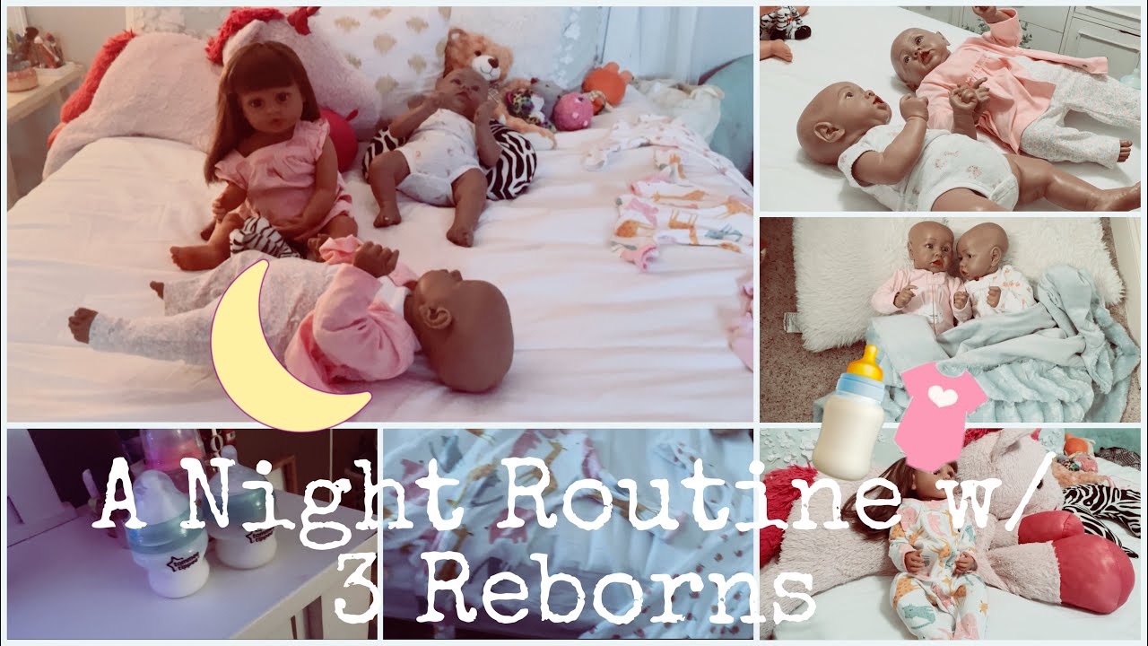 A Night Routine w/ 3 Reborns