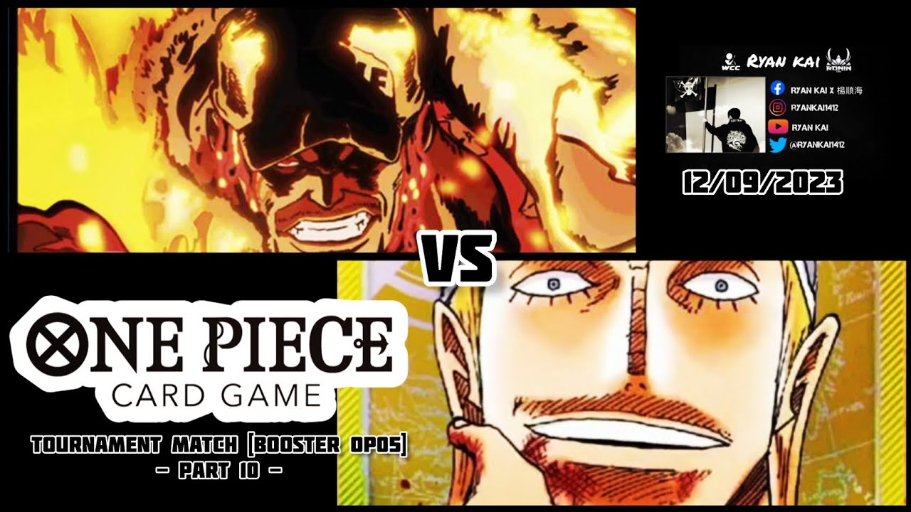 One Piece Card Game Tournament Match Booster OP05 (part10) - Sakazuki vs Enel