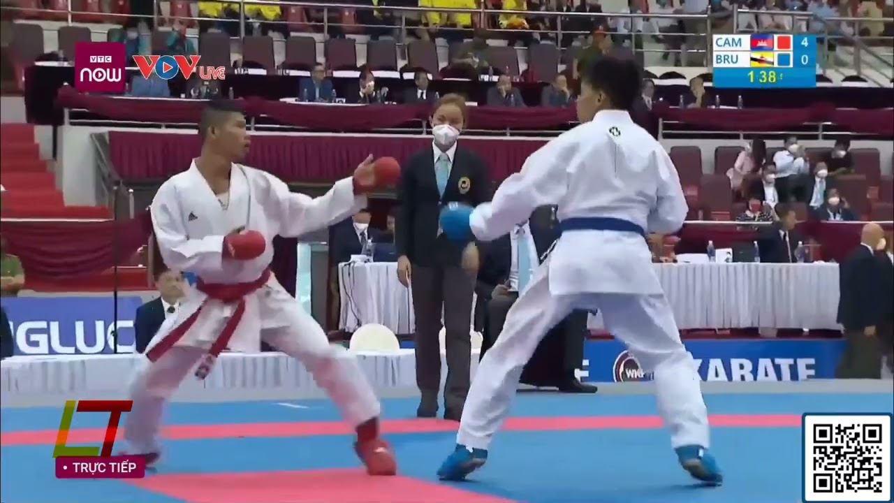 Male Individual Kumite -60kg Quarter Finals: Cambodia vs Brunei | SEA Games 2022 Karate