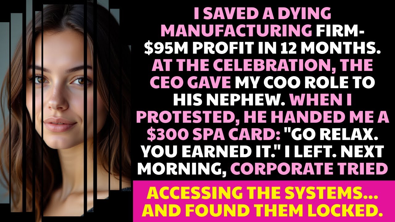 I Saved the Company From Bankruptcy — They Replaced Me With the Chairman's Cousin. Huge Mistake.