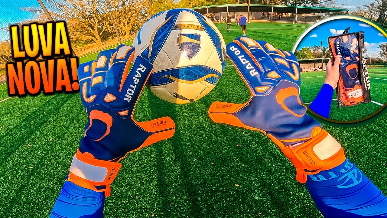 COMO É A VISÃO DO GOLEIRO QUANDO USA SUA LUVA NOVA!