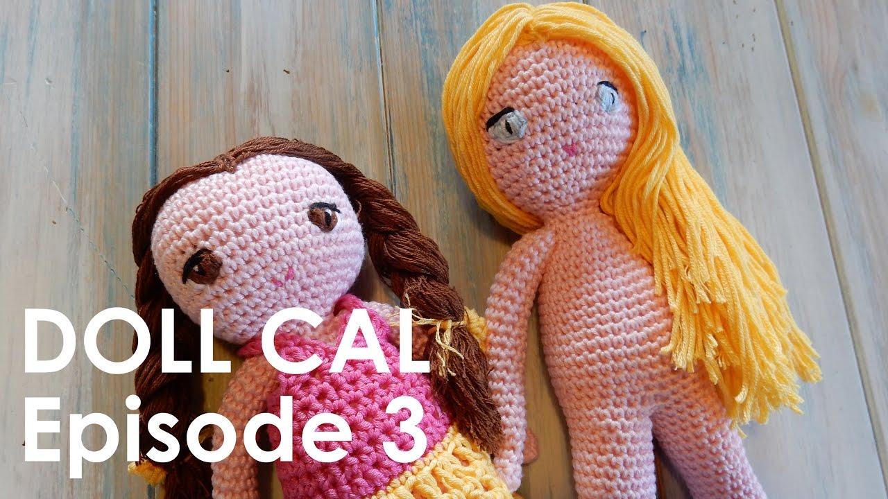 Crochet Amigurumi Doll CAL Ep3 - Arms and Hair