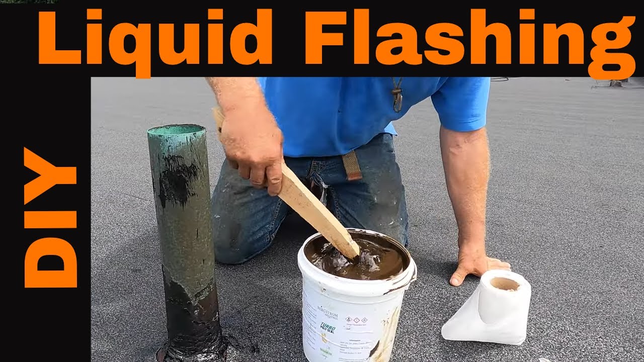 Cheap, Easy, DIY Liquid Flashing for Vents, Walls and vent pipes, Flat Roof Repairs/ Patch Leaks