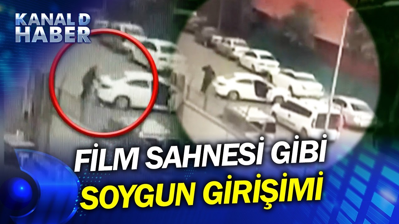 İstanbul'da Film Sahnesi Gibi Soygun Girişimi Kamerada! Pusuya Yattılar, Önünü Kestiler