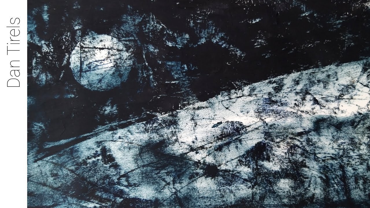 Dan Tirels Moonoprinting demo, Monoprint oil paint