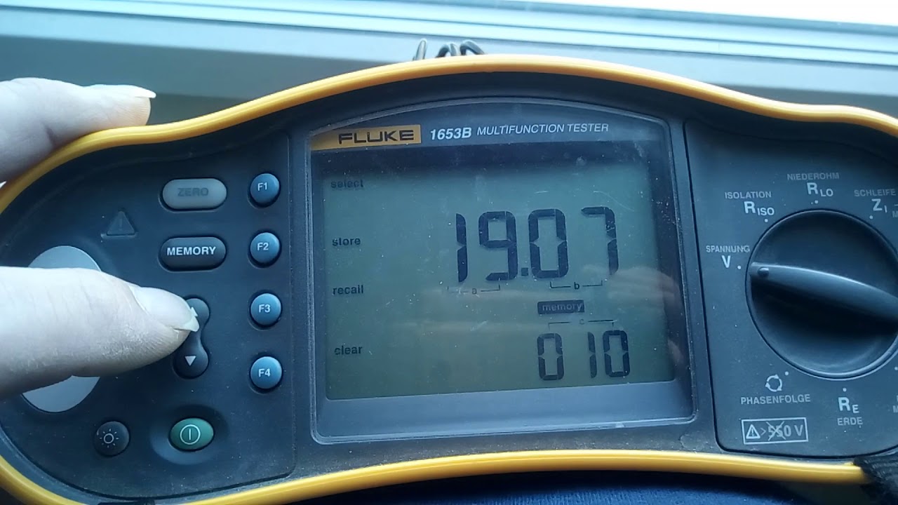 Fluke 1653B, pomiary elektryczne.