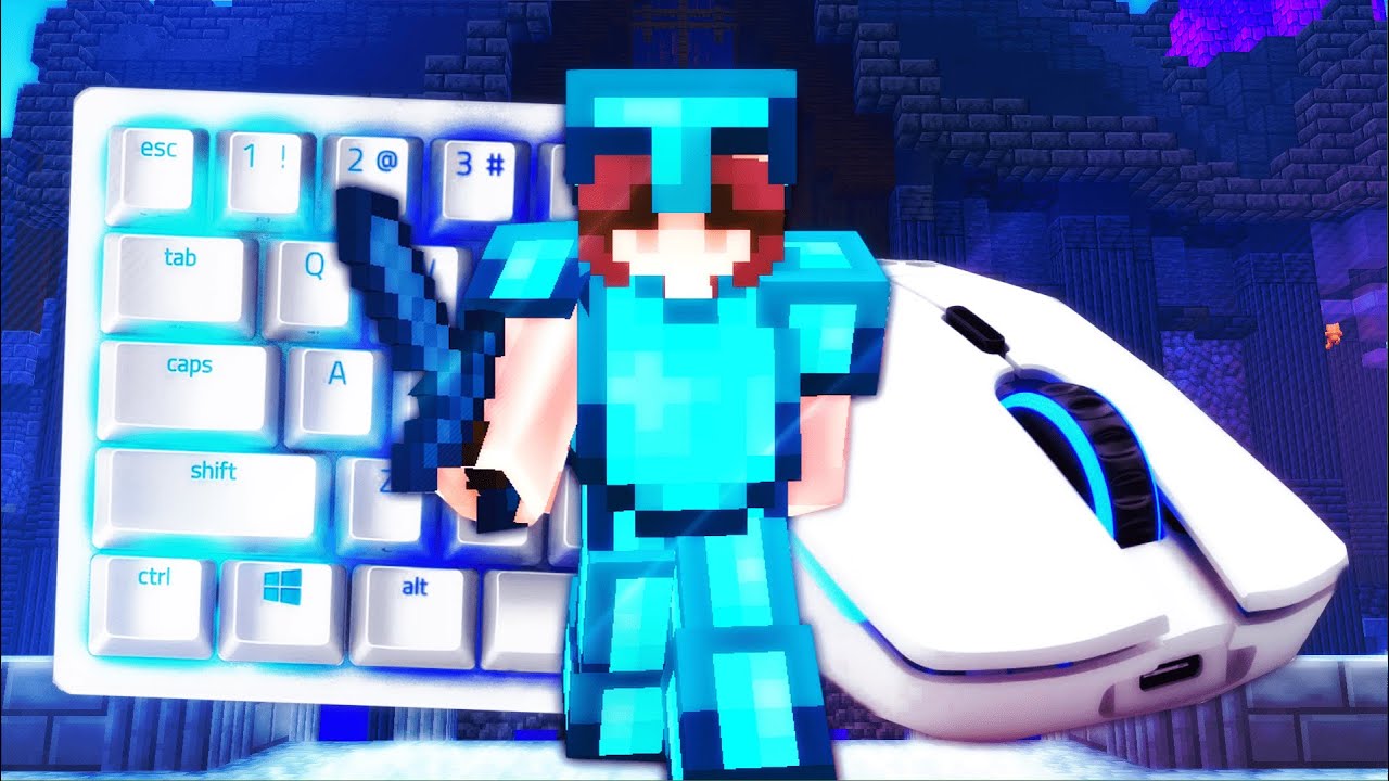 Hive Bedwars Keyboard & Mouse ASMR [480FPS] [Thocky Modded Keyboard]