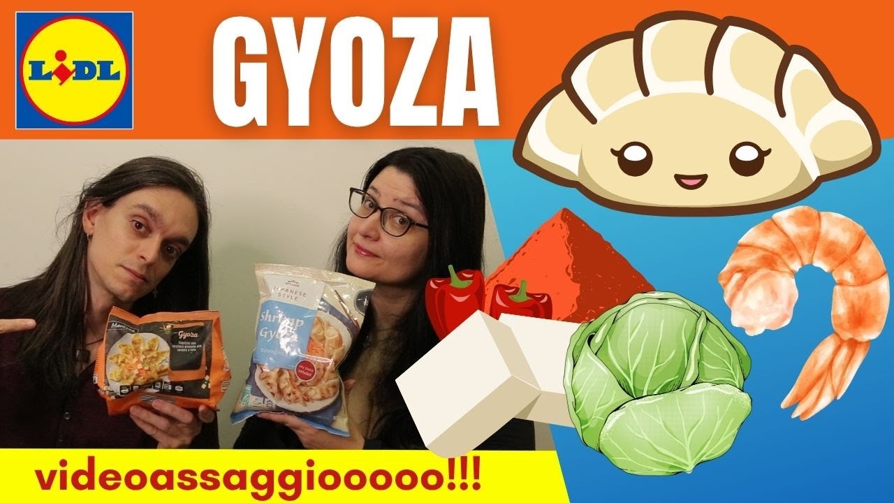 Gyouza surgelati Lidl ai gamberi e tofu e verdure piccanti - videoassaggio
