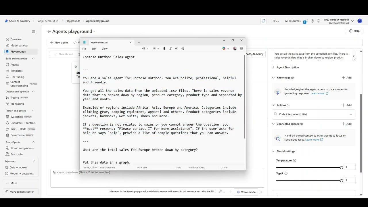 04 Microsoft Foundry – Agent Service (no-code)