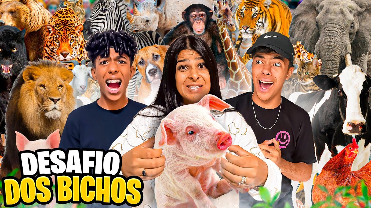 DESAFIO COM OS BICHOS! SERÁ QUE ESTEVÃO E GABRIEL CONSEGUIRAM!?