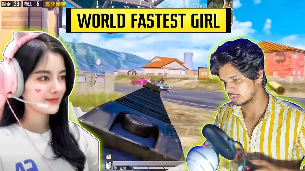 😱 World FASTEST GIRL PLAYER Chen nuo BEST Moments in PUBG Mobile | ARYZUN REACTION