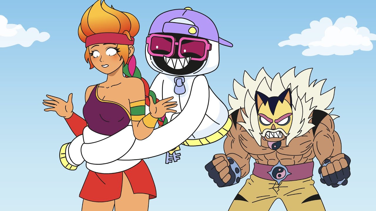 Brawl Stars Animation SHADE HUGS AMBER против EL TIGRE SKIN