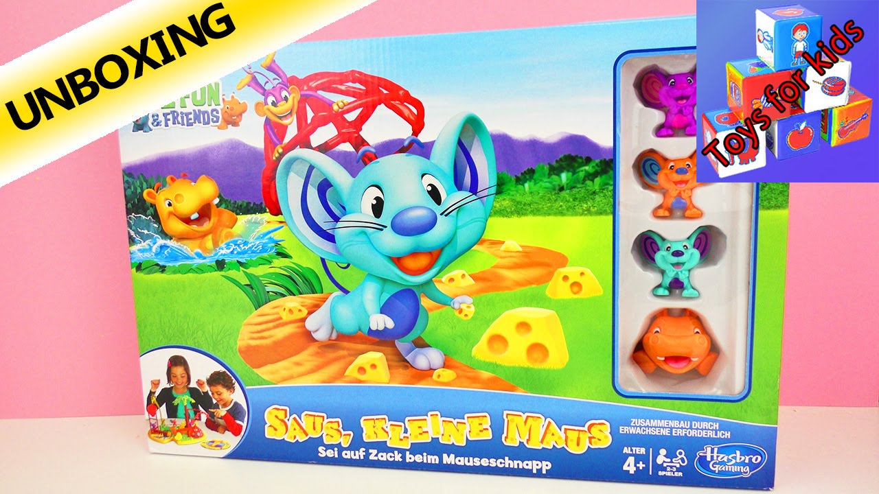Mousetrap from Hasbro - CAN YOU LURE THE MOUSE INTO A TRAP WITH CHEESE? Unboxing