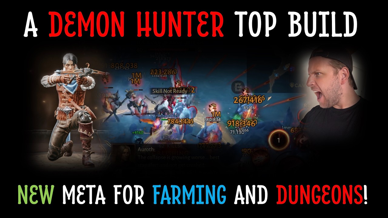 The best demon hunter farming and dungeon build - Brand new inferno 11 playstyle! (Diablo Immortal)