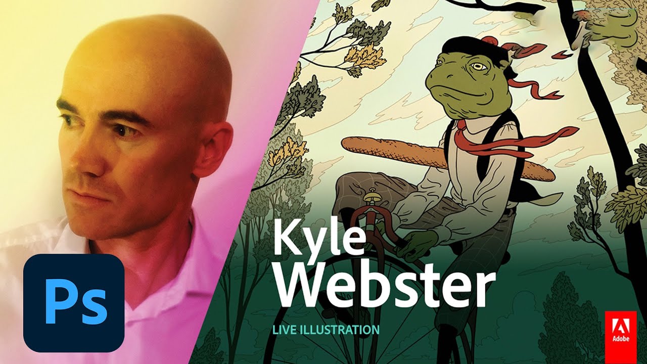 Live Illustration with Kyle Webster (KyleBrush) - Adobe Live | Adobe Creative Cloud