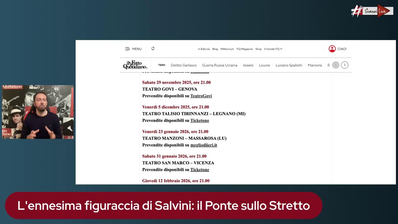 L'ennesima figuraccia di Salvini: il Ponte sullo Stretto