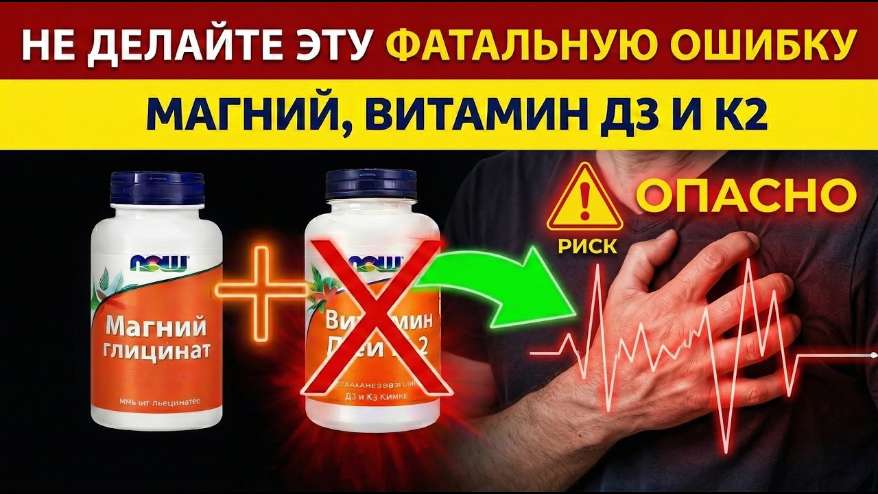 ⚠️ ВНИМАНИЕ: Вам 60+?  Эти 3 витамина могут вас убить!!!