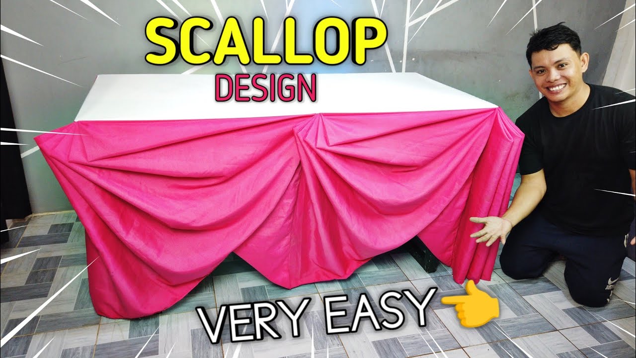 SCALLOP DESIGN TABLE SKIRTING 