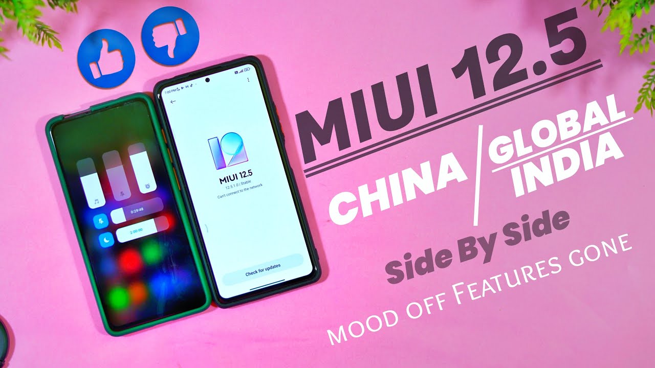 MIUI 12.5 GLOBAL STABLE Vs CHINA Full Details  Side By Side