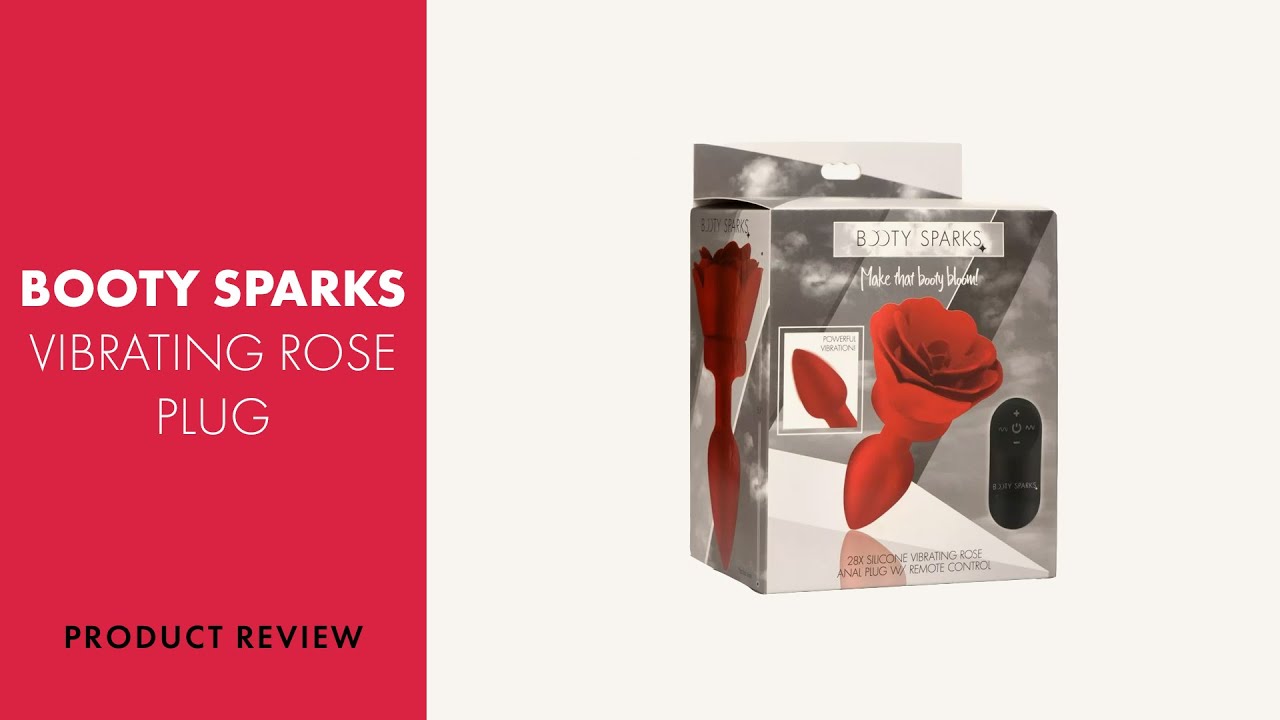 Booty Sparks Vibrating Rose Butt Plug Review | PABO