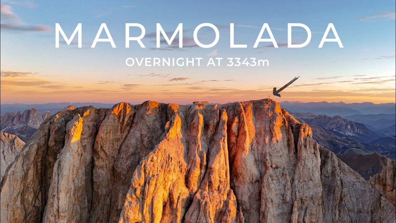 Ночевка на самой высокой вершине Доломитовых Альп | Мармолада 3343 м