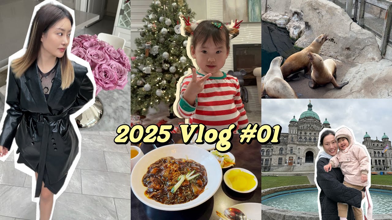 拖延症更新Vlog｜🇨🇦遛娃日常｜2024圣诞｜带妈妈去Victoria｜mikihouse福袋开箱