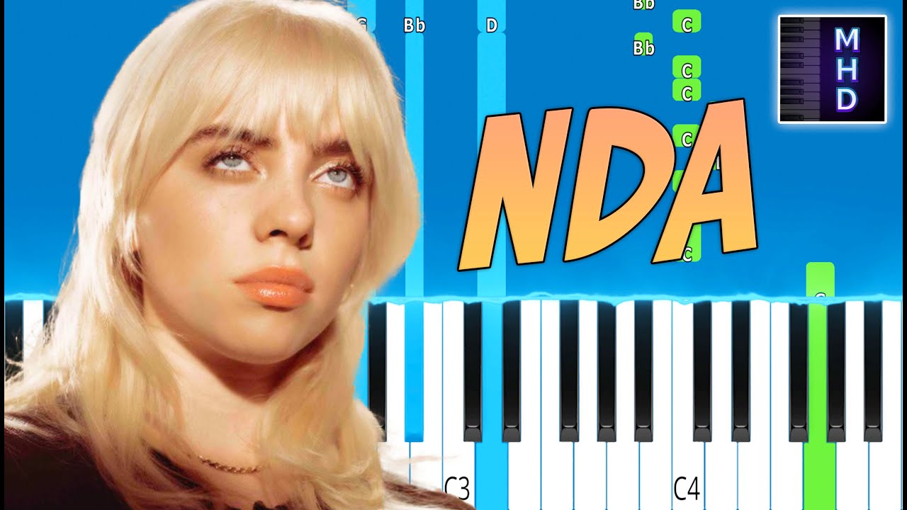 Billie Eilish - NDA - Piano Tutorial