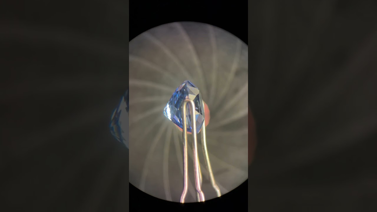 60x Zoom into a Sapphire's Heart 💎🔬 #science #gems #gemology