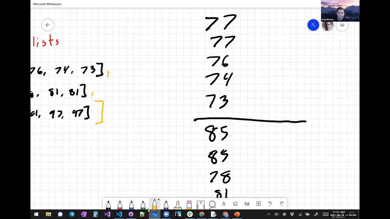 4   Accessing 2d lists using nested for loops