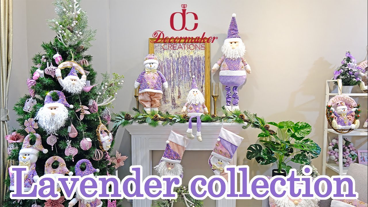 2024 Christmas decorating trend home decoration inspiration Lavender collection XMAS decor idea