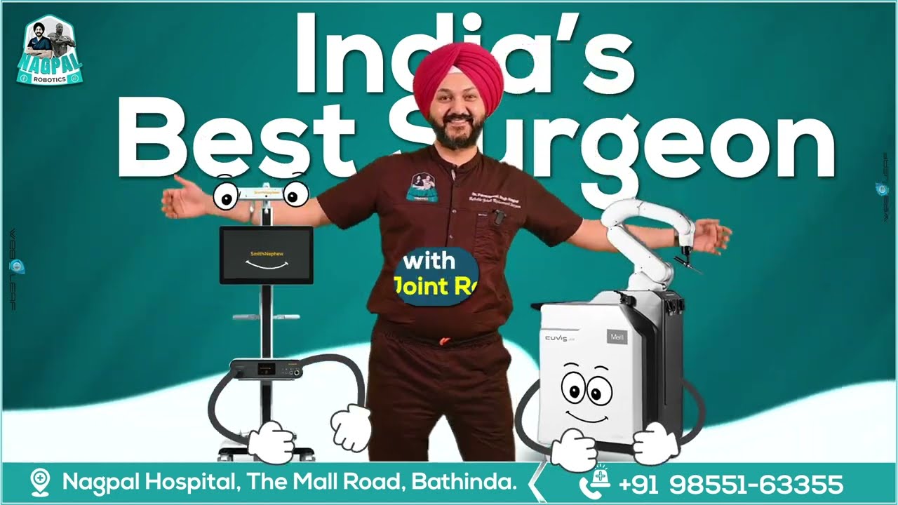 North India's first joint surgeon with 2 Joint robots under one roof.