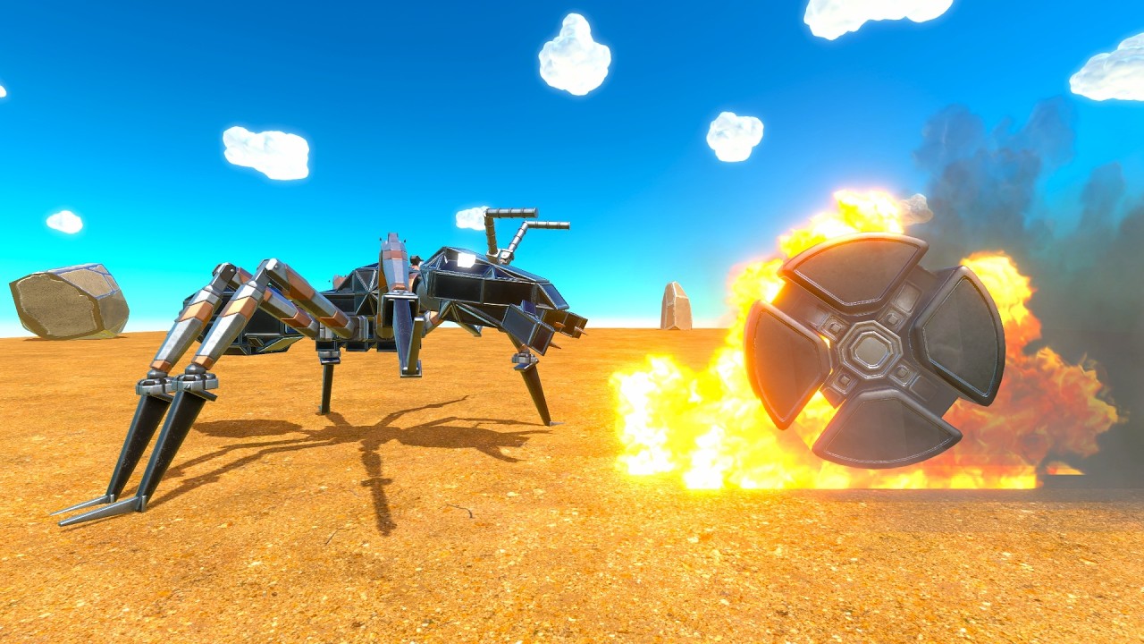 Giant carpernter ant vs all robot unit age of warbots