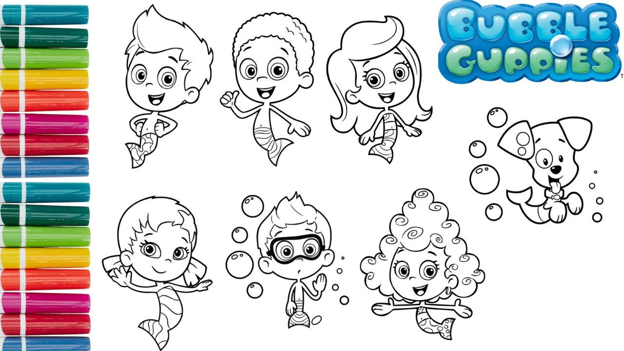 🫧🫧🫧Coloring Book | Bubble Guppies Compilation!