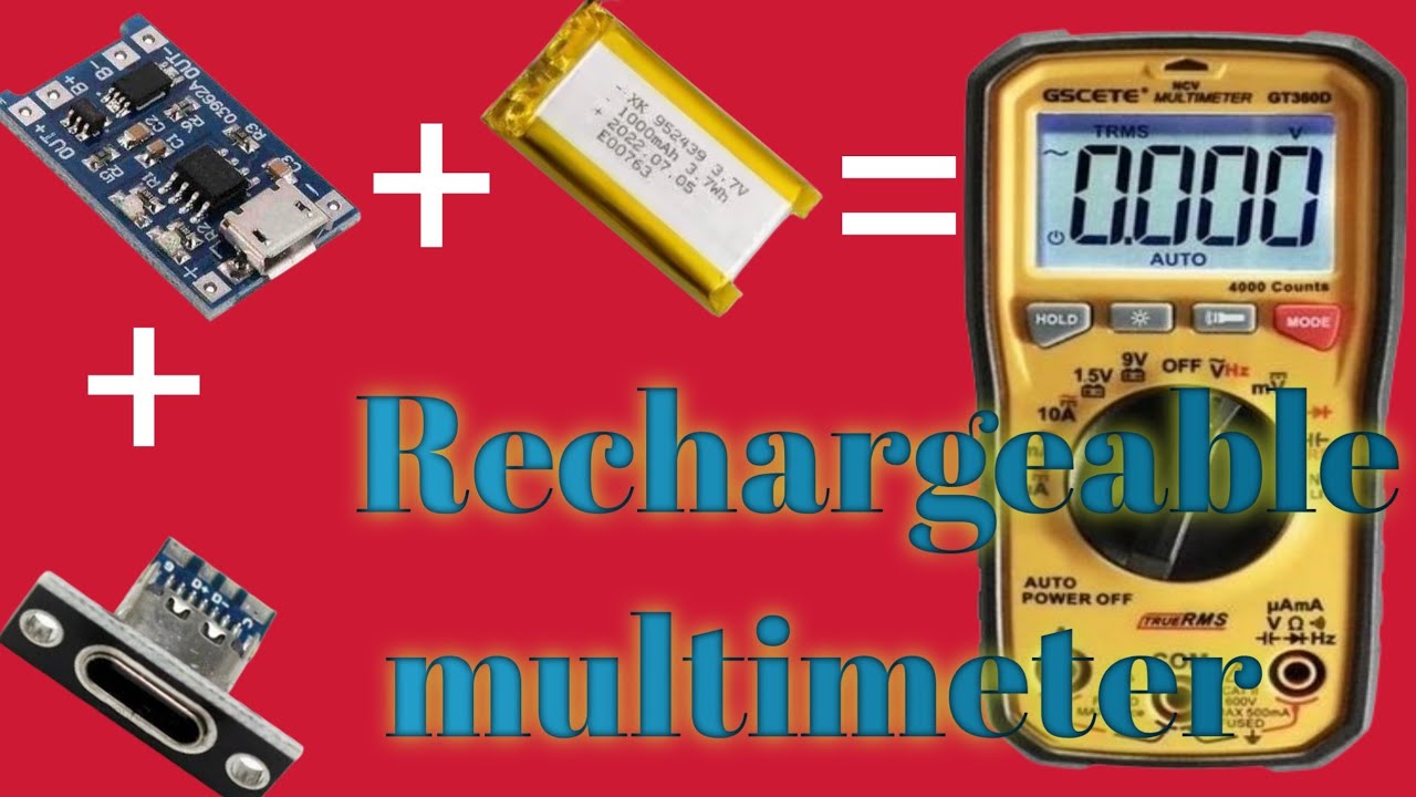 DIY A RECHARGEABLE MULTIMETER #smartphone #electronicsrepair #youtuber 
