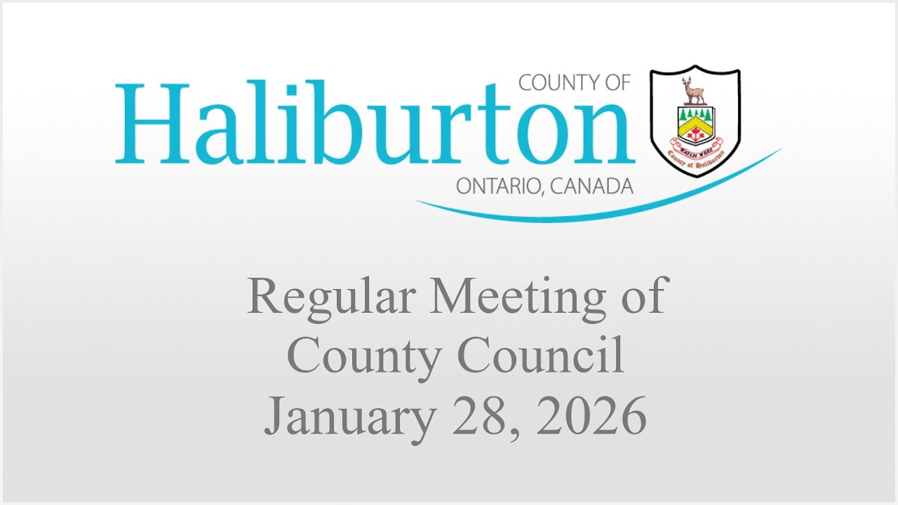 January 28th, 2026 Regular Meeting of Haliburton County Council