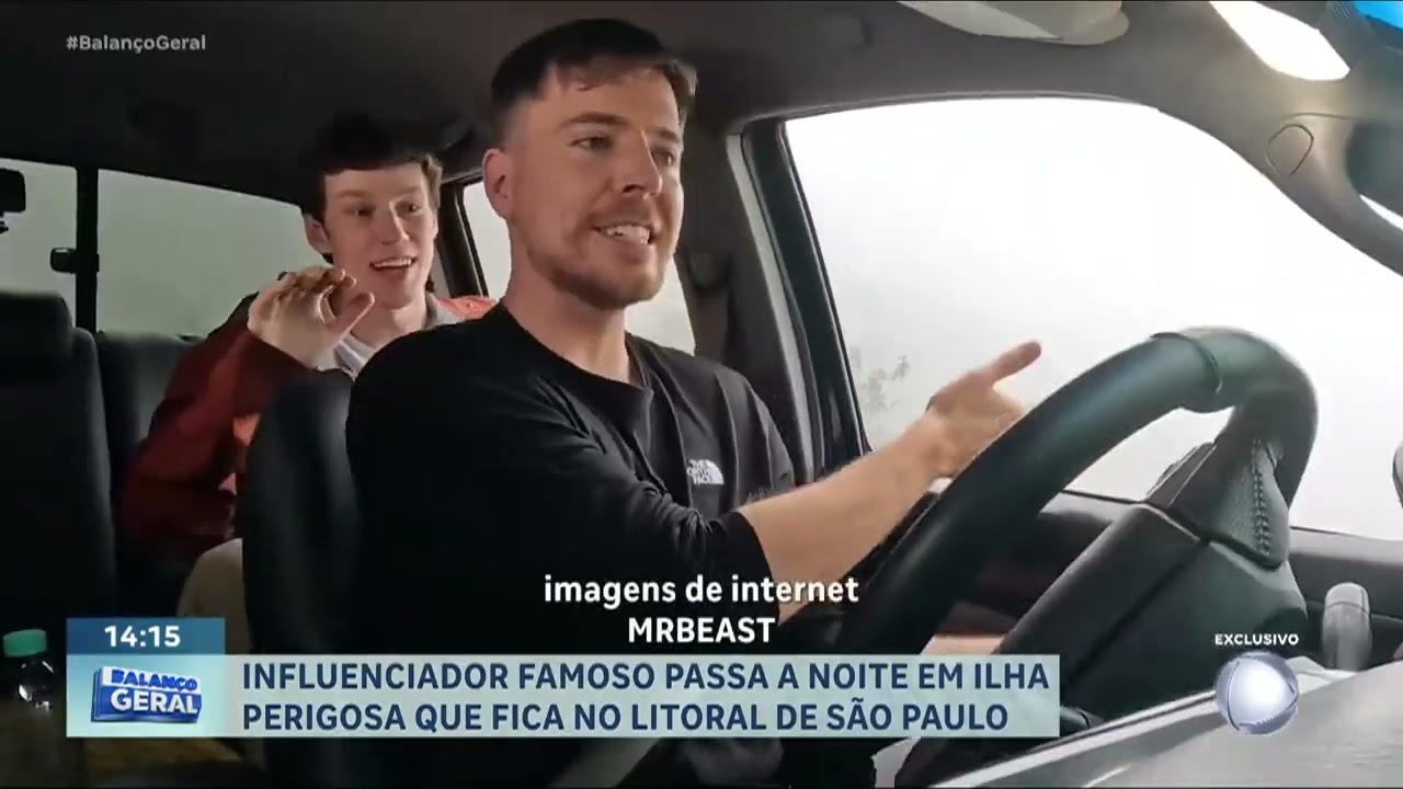 Influenciador famoso Mrbeast passa a noite em um dos lugares mais perigosos do mundo | BALANÇO GERAL