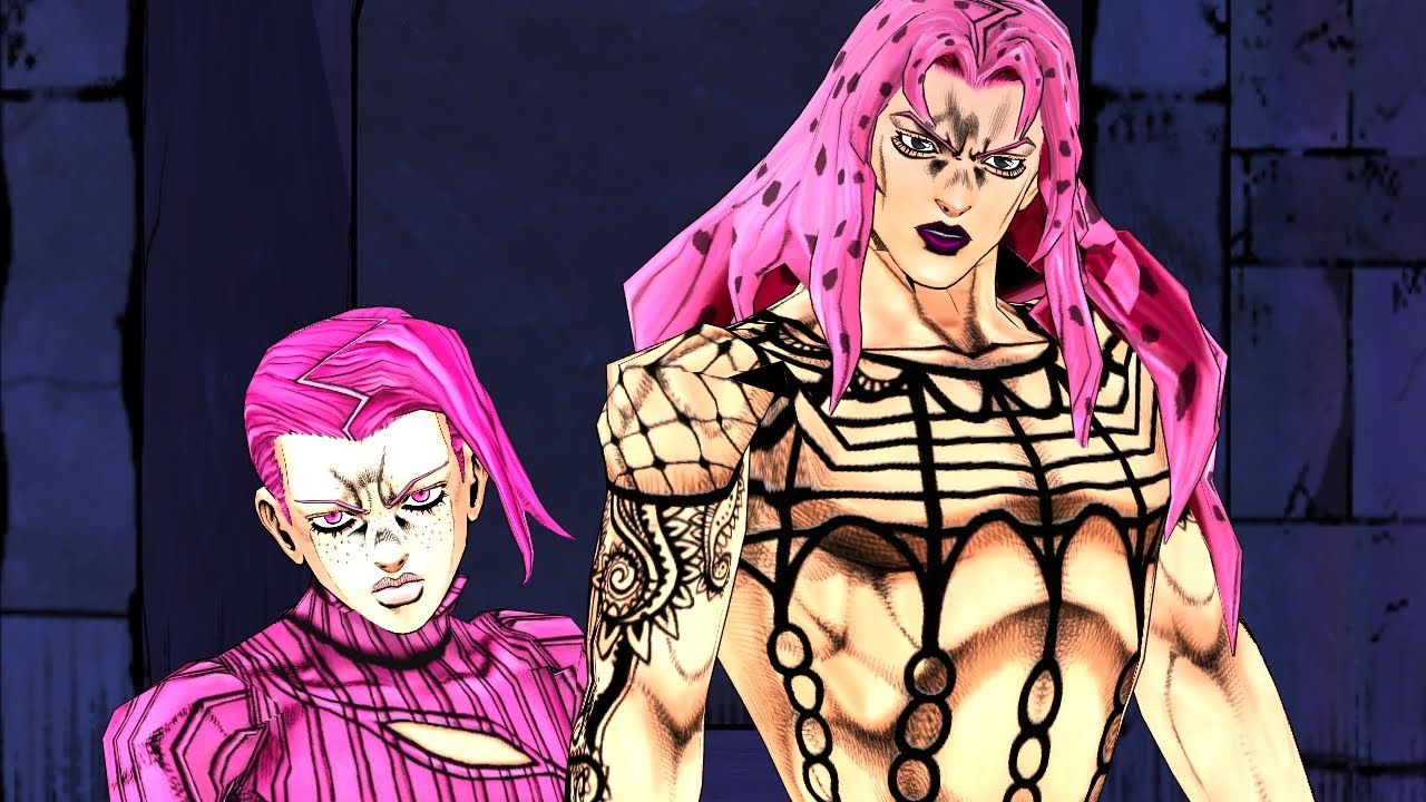 [JOJO MMD] pink haired babes dancing to chocolate cream (may be HD)