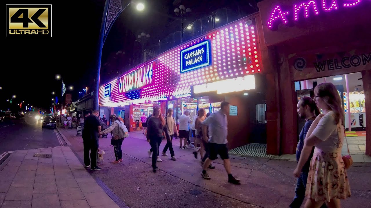 Great Yarmouth Arcade Strip England | Night Walking Tour