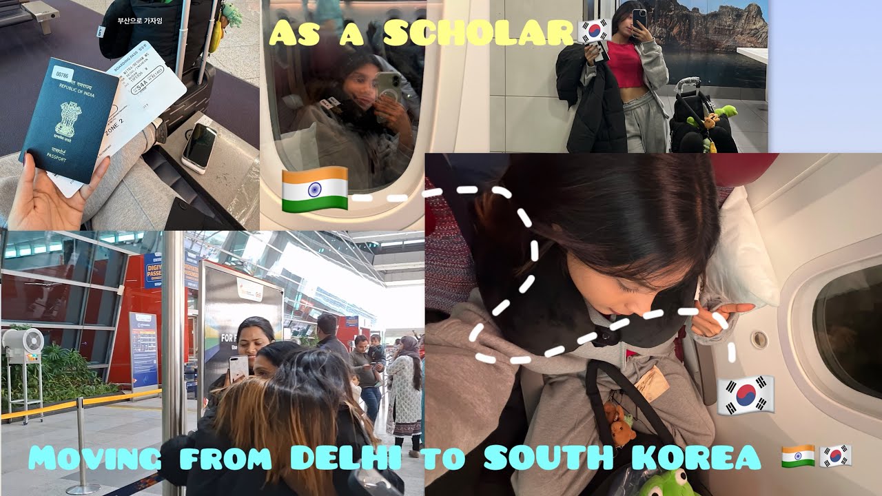 INDIA to SOUTH KOREA with first flight experience🇮🇳✈️🇰🇷| Busan 